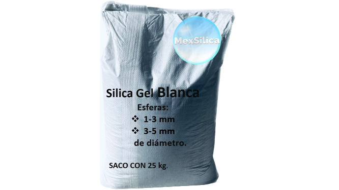 Saco Silica gel Blanca